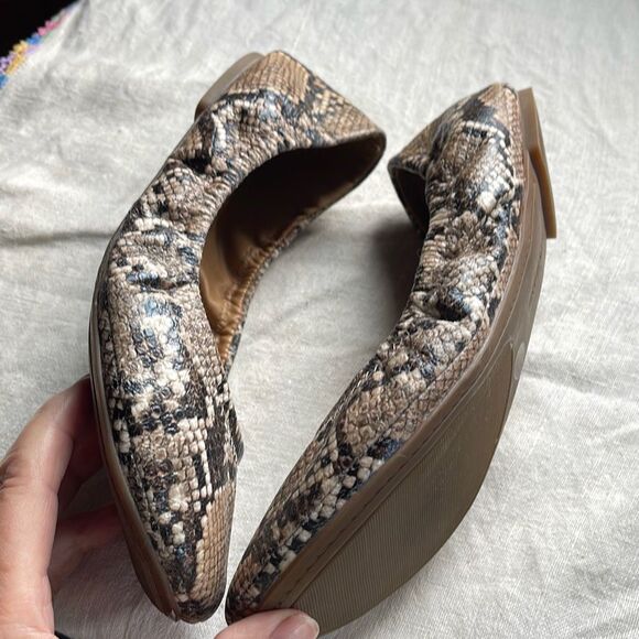 Lucky Brand size 9M reptile print ballet flats. - Picture 5 of 10